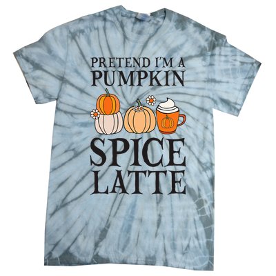 Pumpkin Spice Latte Lover Halloween Costume Tie-Dye T-Shirt