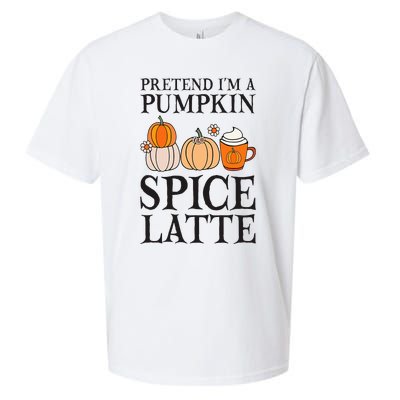 Pumpkin Spice Latte Lover Halloween Costume Sueded Cloud Jersey T-Shirt