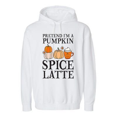 Pumpkin Spice Latte Lover Halloween Costume Garment-Dyed Fleece Hoodie