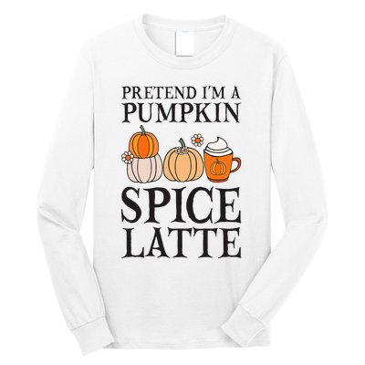 Pumpkin Spice Latte Lover Halloween Costume Long Sleeve Shirt