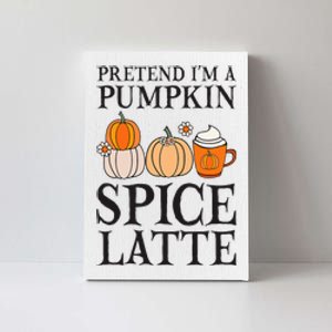 Pumpkin Spice Latte Lover Halloween Costume Canvas