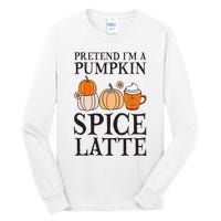 Pumpkin Spice Latte Lover Halloween Costume Tall Long Sleeve T-Shirt