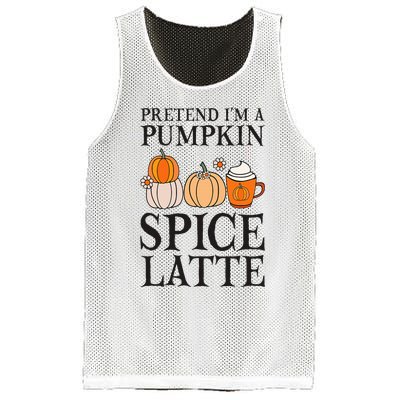 Pumpkin Spice Latte Lover Halloween Costume Mesh Reversible Basketball Jersey Tank