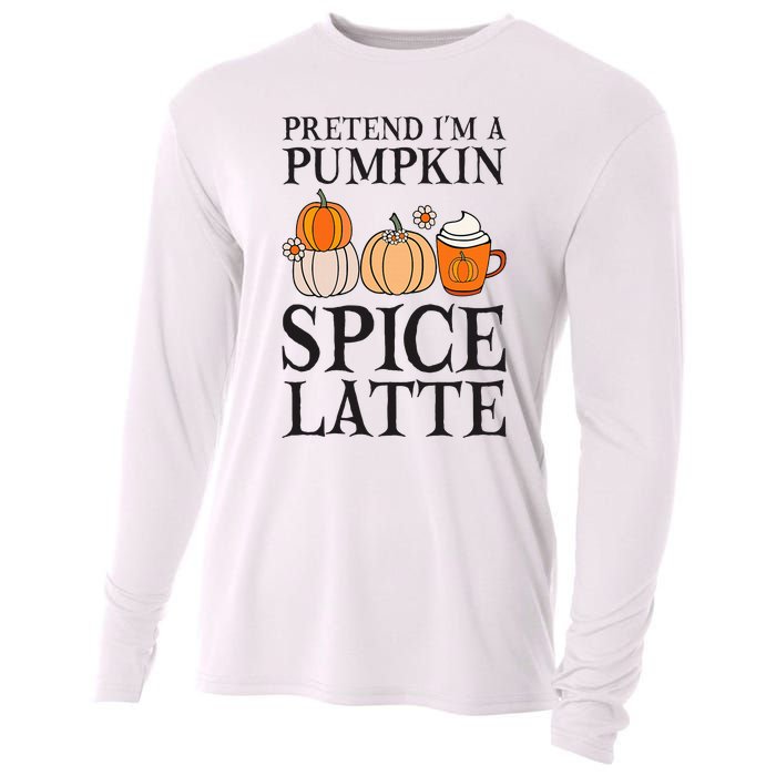 Pumpkin Spice Latte Lover Halloween Costume Cooling Performance Long Sleeve Crew