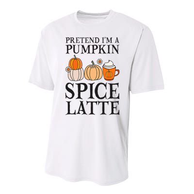 Pumpkin Spice Latte Lover Halloween Costume Performance Sprint T-Shirt