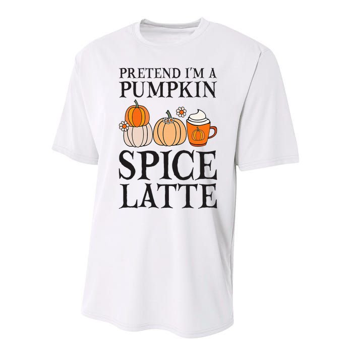 Pumpkin Spice Latte Lover Halloween Costume Performance Sprint T-Shirt