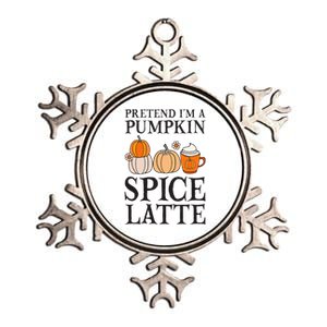 Pumpkin Spice Latte Lover Halloween Costume Metallic Star Ornament