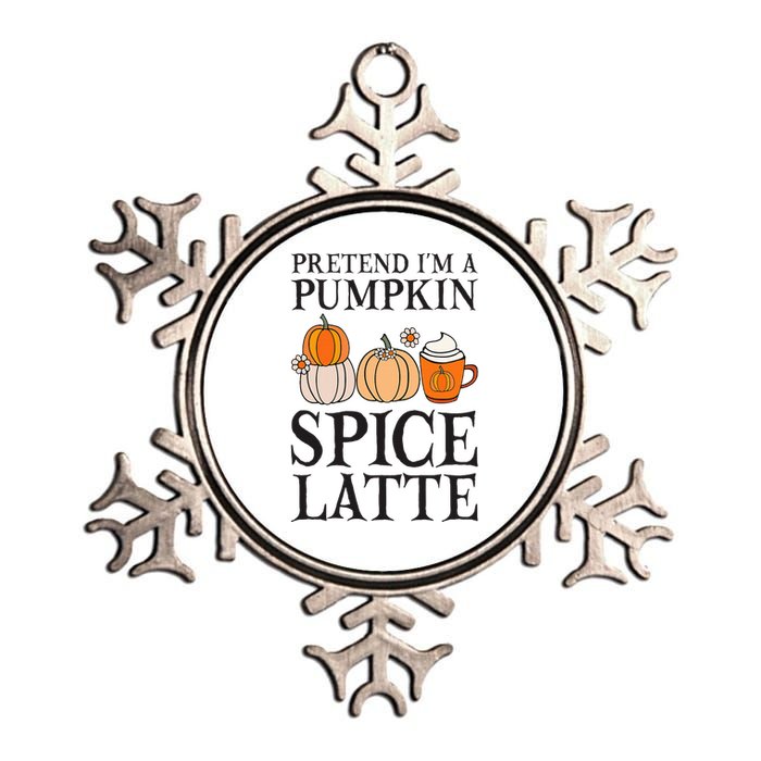 Pumpkin Spice Latte Lover Halloween Costume Metallic Star Ornament