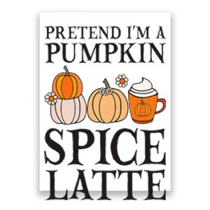 Pumpkin Spice Latte Lover Halloween Costume Poster