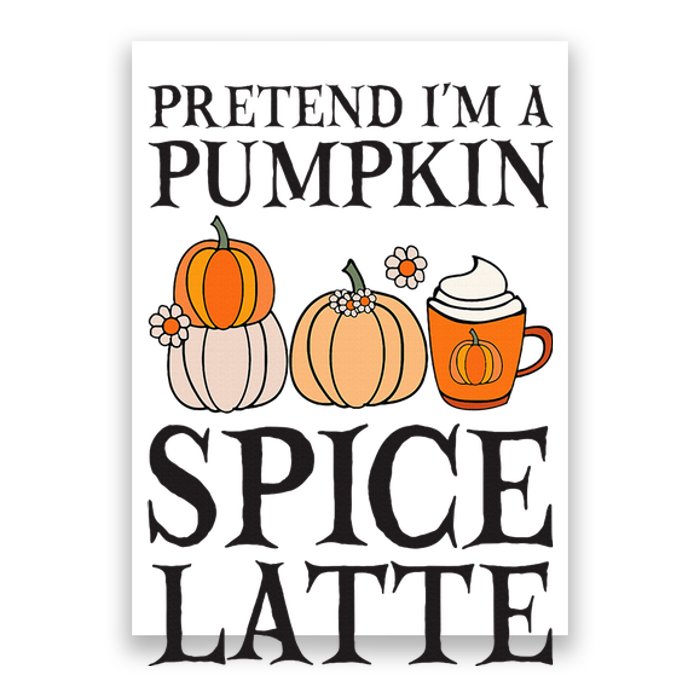 Pumpkin Spice Latte Lover Halloween Costume Poster