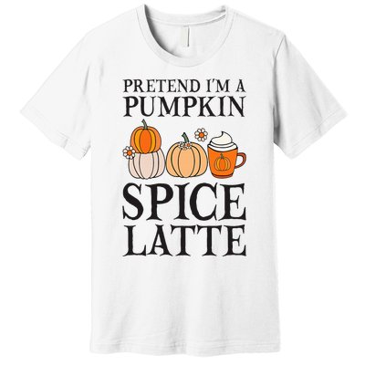 Pumpkin Spice Latte Lover Halloween Costume Premium T-Shirt