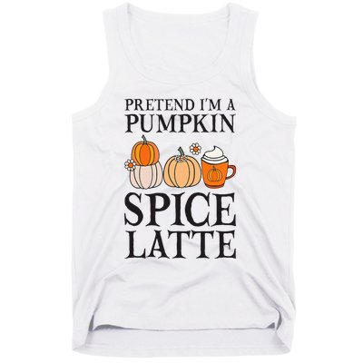 Pumpkin Spice Latte Lover Halloween Costume Tank Top