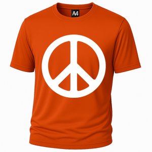 Peace Symbol Logo Gift Cooling Performance Crew T-Shirt