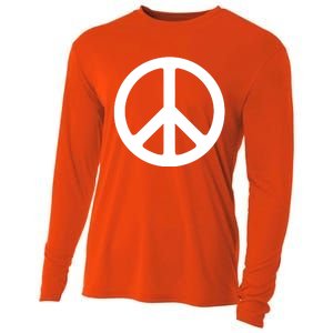 Peace Symbol Logo Gift Cooling Performance Long Sleeve Crew