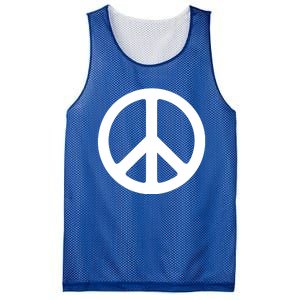 Peace Symbol Logo Gift Mesh Reversible Basketball Jersey Tank