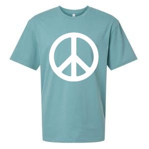 Peace Symbol Logo Gift Sueded Cloud Jersey T-Shirt