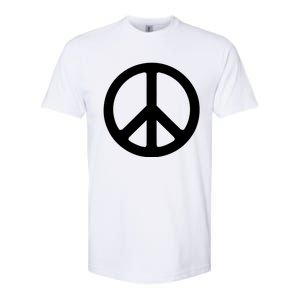 Peace Symbol Logo Gift Softstyle CVC T-Shirt