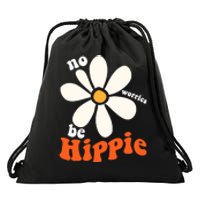 PEACE SIGN LOVE 60s 70s Tie Dye Hippie Funny Halloween Drawstring Bag