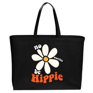 PEACE SIGN LOVE 60s 70s Tie Dye Hippie Funny Halloween Cotton Canvas Jumbo Tote