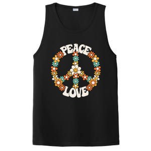 Peace Sign Love 60s 70s Costume Groovy Hippie Theme Party PosiCharge Competitor Tank