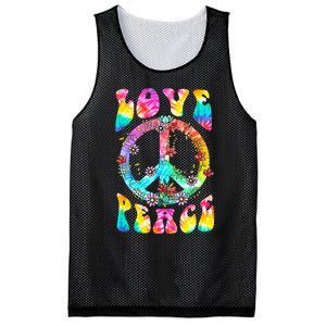 PEACE SIGN LOVE 60s 70s Tie Dye Hippie Costume Mesh Reversible Basketball Jersey Tank