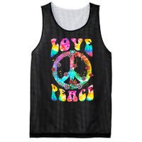 PEACE SIGN LOVE 60s 70s Tie Dye Hippie Costume Mesh Reversible Basketball Jersey Tank