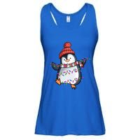 Penguin Santa Lights Christmas Pajamas Cute Penguins Xmas Funny Gift Ladies Essential Flowy Tank