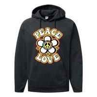 PEACE SIGN LOVE 60s 70s Tie Dye Hippie Costume Performance Fleece Hoodie