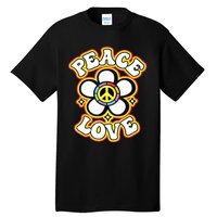 PEACE SIGN LOVE 60s 70s Tie Dye Hippie Costume Tall T-Shirt