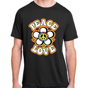 PEACE SIGN LOVE 60s 70s Tie Dye Hippie Costume Adult ChromaSoft Performance T-Shirt