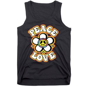 PEACE SIGN LOVE 60s 70s Tie Dye Hippie Costume Tank Top