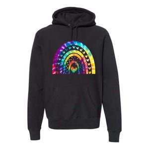 PEACE SIGN LOVE 60s 70s Tie Dye Hippie Costume Premium Hoodie