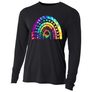 PEACE SIGN LOVE 60s 70s Tie Dye Hippie Costume Cooling Performance Long Sleeve Crew