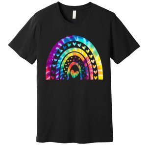 PEACE SIGN LOVE 60s 70s Tie Dye Hippie Costume Premium T-Shirt