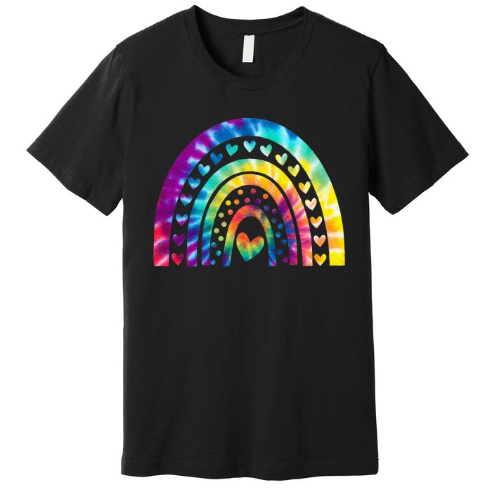 PEACE SIGN LOVE 60s 70s Tie Dye Hippie Costume Premium T-Shirt