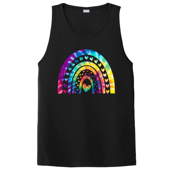 PEACE SIGN LOVE 60s 70s Tie Dye Hippie Costume PosiCharge Competitor Tank