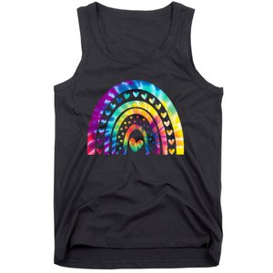 PEACE SIGN LOVE 60s 70s Tie Dye Hippie Costume Tank Top