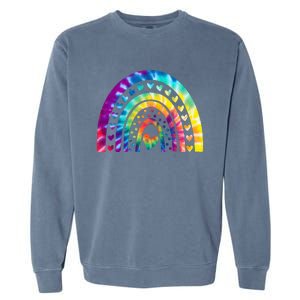 PEACE SIGN LOVE 60s 70s Tie Dye Hippie Costume Garment-Dyed Sweatshirt