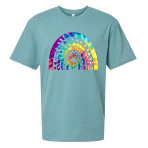 PEACE SIGN LOVE 60s 70s Tie Dye Hippie Costume Sueded Cloud Jersey T-Shirt