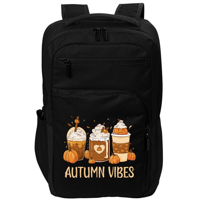 Pumpkin Spice Latte Fall Autumn Vibes Pumpkin Spice Coffee Impact Tech Backpack