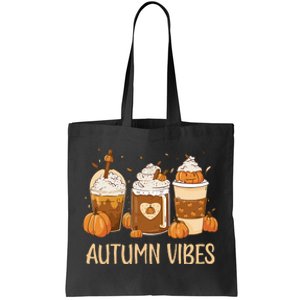 Pumpkin Spice Latte Fall Autumn Vibes Pumpkin Spice Coffee Tote Bag