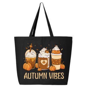 Pumpkin Spice Latte Fall Autumn Vibes Pumpkin Spice Coffee 25L Jumbo Tote