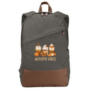 Pumpkin Spice Latte Fall Autumn Vibes Pumpkin Spice Coffee Cotton Canvas Backpack