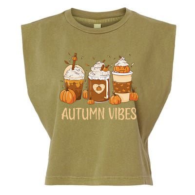 Pumpkin Spice Latte Fall Autumn Vibes Pumpkin Spice Coffee Garment-Dyed Women's Muscle Tee