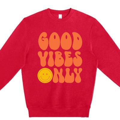 PEACE SIGN LOVE 60s 70s Tie Dye Hippie Halloween Costume Premium Crewneck Sweatshirt