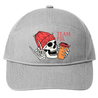 Pumpkin Spice Latte Lover Team Psl Halloween Costume Coffee 7-Panel Snapback Hat