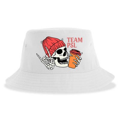 Pumpkin Spice Latte Lover Team Psl Halloween Costume Coffee Sustainable Bucket Hat