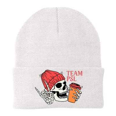 Pumpkin Spice Latte Lover Team Psl Halloween Costume Coffee Knit Cap Winter Beanie