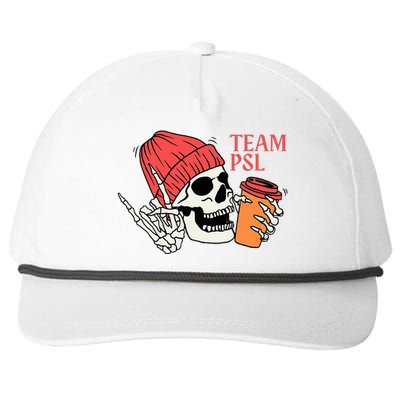 Pumpkin Spice Latte Lover Team Psl Halloween Costume Coffee Snapback Five-Panel Rope Hat