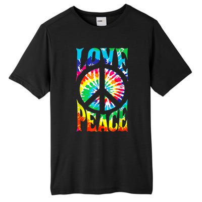 Peace Sign Love Shirt 60s 70s Tie Die Hippie Costume Tall Fusion ChromaSoft Performance T-Shirt